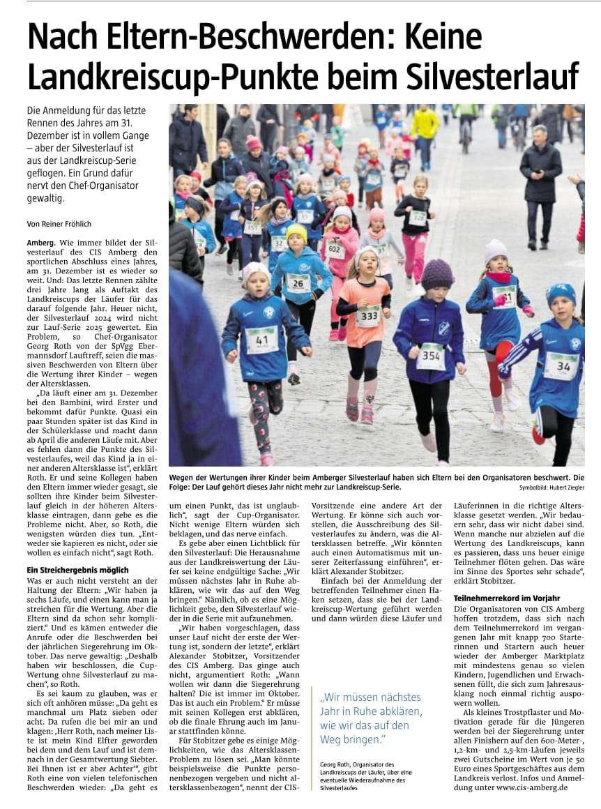 Zeitungsartikel Landkreiscup